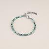 GAVU African Turquoise Stainless Steel Power Stone Bracelet for Men