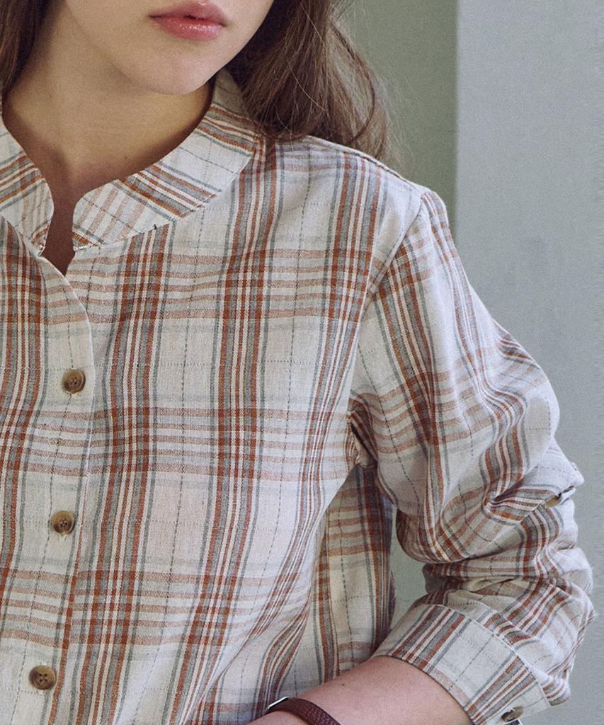 LUSIDA Red Check String Shirt
