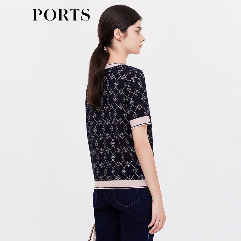 Ports Женская осенняя вязаная блузка с коротким рукавом