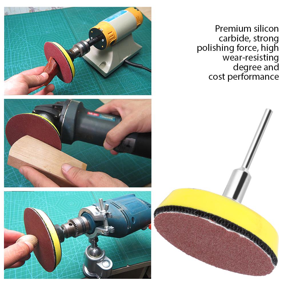 60 шт 2-дюймовые круглые красные шлифовальные диски 100 240 600 800 1000 2000# наждачная бумага