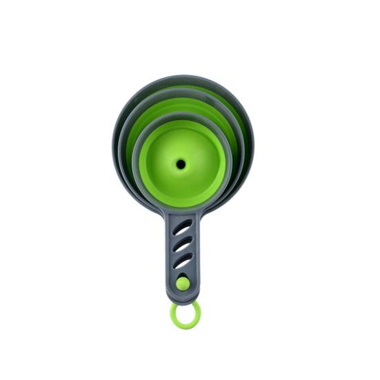 Useful Hanging Hole Design Dispense Wear-resistant Folding Food Liquid Spice Oil Funnel Home Supply Food Funnel