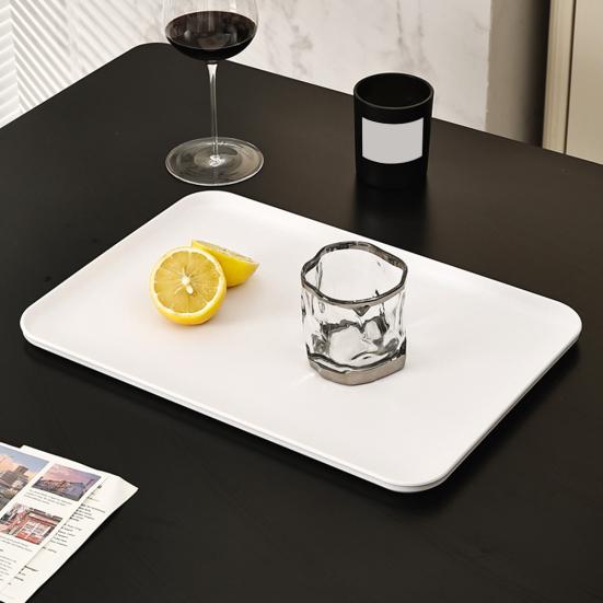 Поднос для сервировки, прямоугольные подносы для овощей и фруктов, для закусок, десертов, печенья, сыра, пластиковые подносы, большие подносы для еды без содержания бисфенола А, праздничные атрибуты