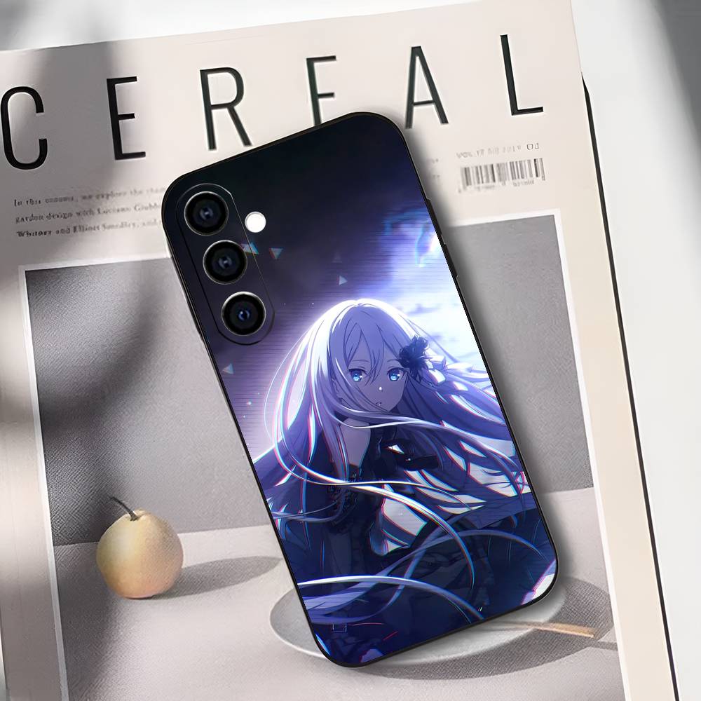 Чехол для телефона Kanade Yoisaki P-Project S-SEKAI для Samsung Galaxy A73,A72,A71,A70,A53,A52,A51, Мягкий силиконовый черный чехол