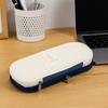 Polyester Storage Pencil Bag Diagonal Macaron Pencil Case Simple Student Pen Bag  Student Learning