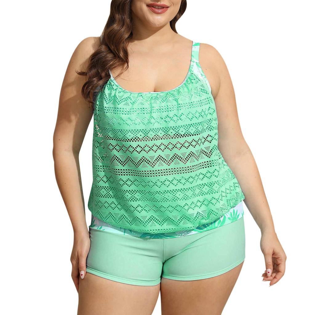 Женская сексуальная туника с принтом на подтяжках и красивой спиной, шорты-боксеры, женский купальник