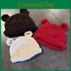 Solid Knitting Color Little Bear Ears Knit Wool Hats Women Fall Winter Wear