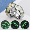 1PC Delicately Ring Finger Jewelry Heart Luminous Stainless Steel Fluorescent Unisex Creative