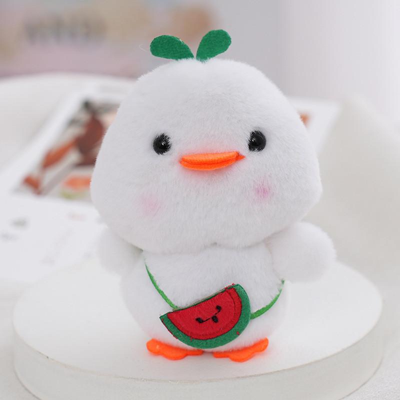 Adorable Plush Duck Backpack Charm Soft And Cute Stuffed Animal Keychain