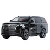 1/24 Escalade SUV Alloy Car Model Diecast Metal Off-road Vehicles Car Model Sound Light Simulation Collection Childrens Toy Gift