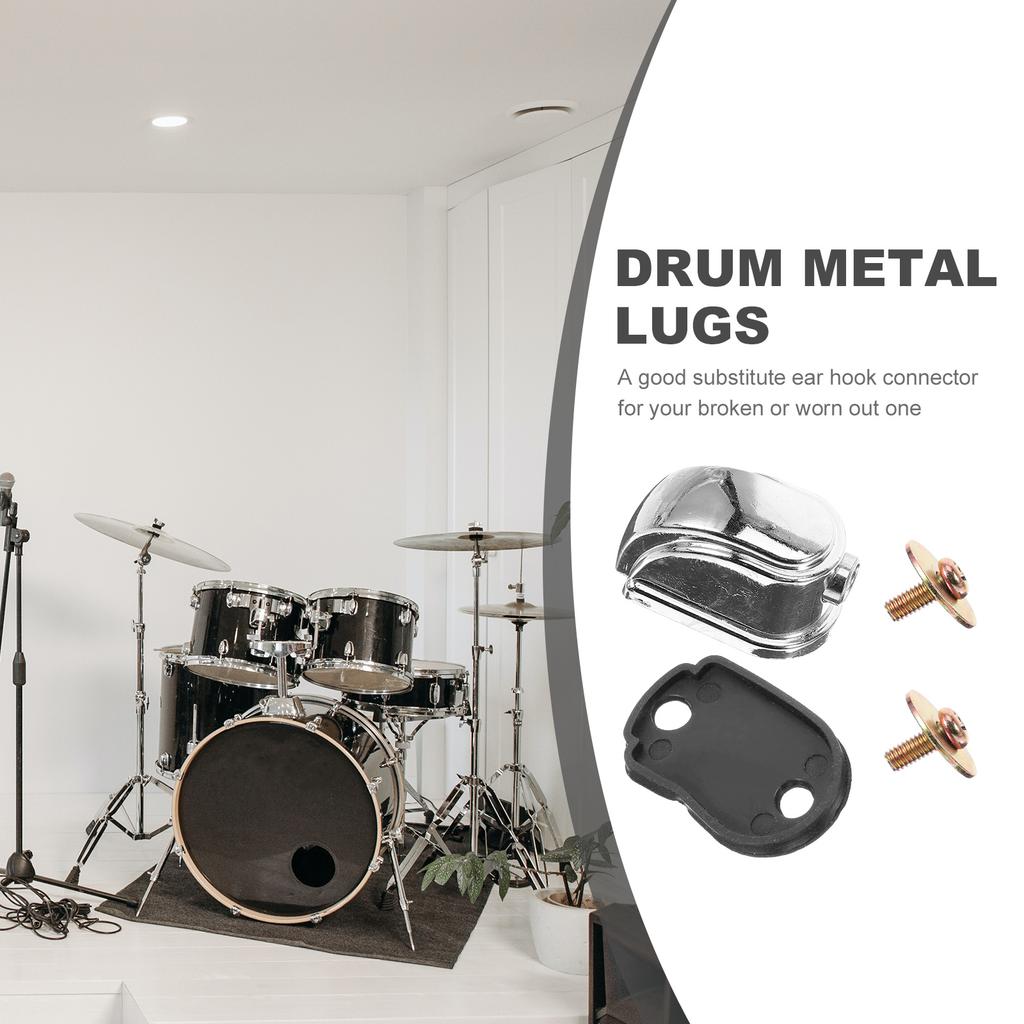 5 Pcs Drum Set Ear Metal Lugs Claw Hooks Accessories For Parts Connectors Instrument Supplies