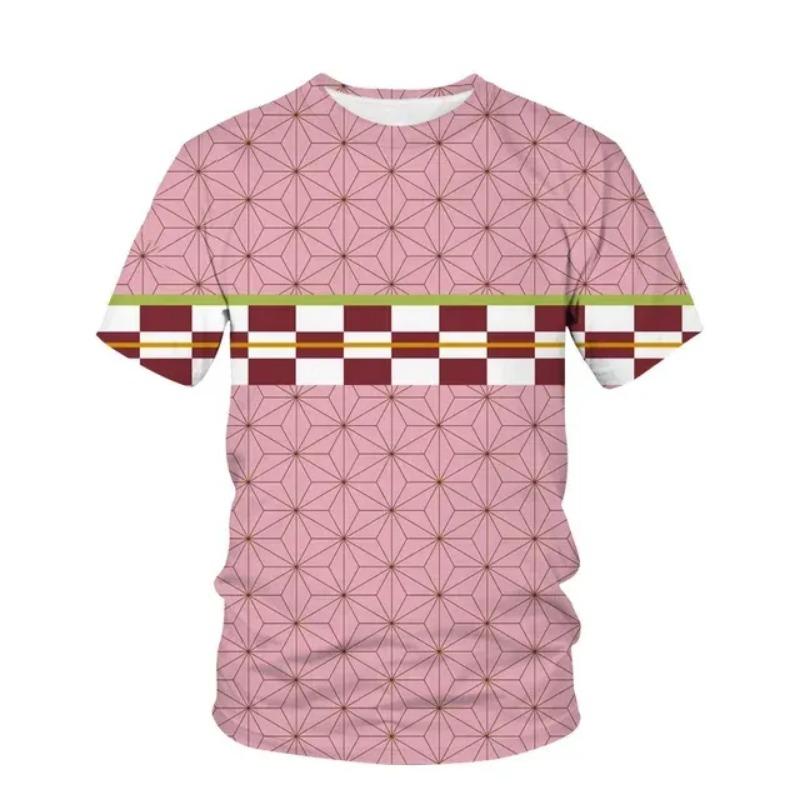 Футболка для детей из аниме «Убийца демонов Кимецу», летняя детская одежда с короткими рукавами, футболка с рисунком из мультфильма «Призрачный клинок»