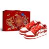 Air Jordan 1 Crow-Made Узел-бабочка Сердце Противоскользящие Износостойкие Низкие Винтажные Баскетбольные Кроссовки GS Красный Золотой FJ3465-160(Team52-S-BOX)