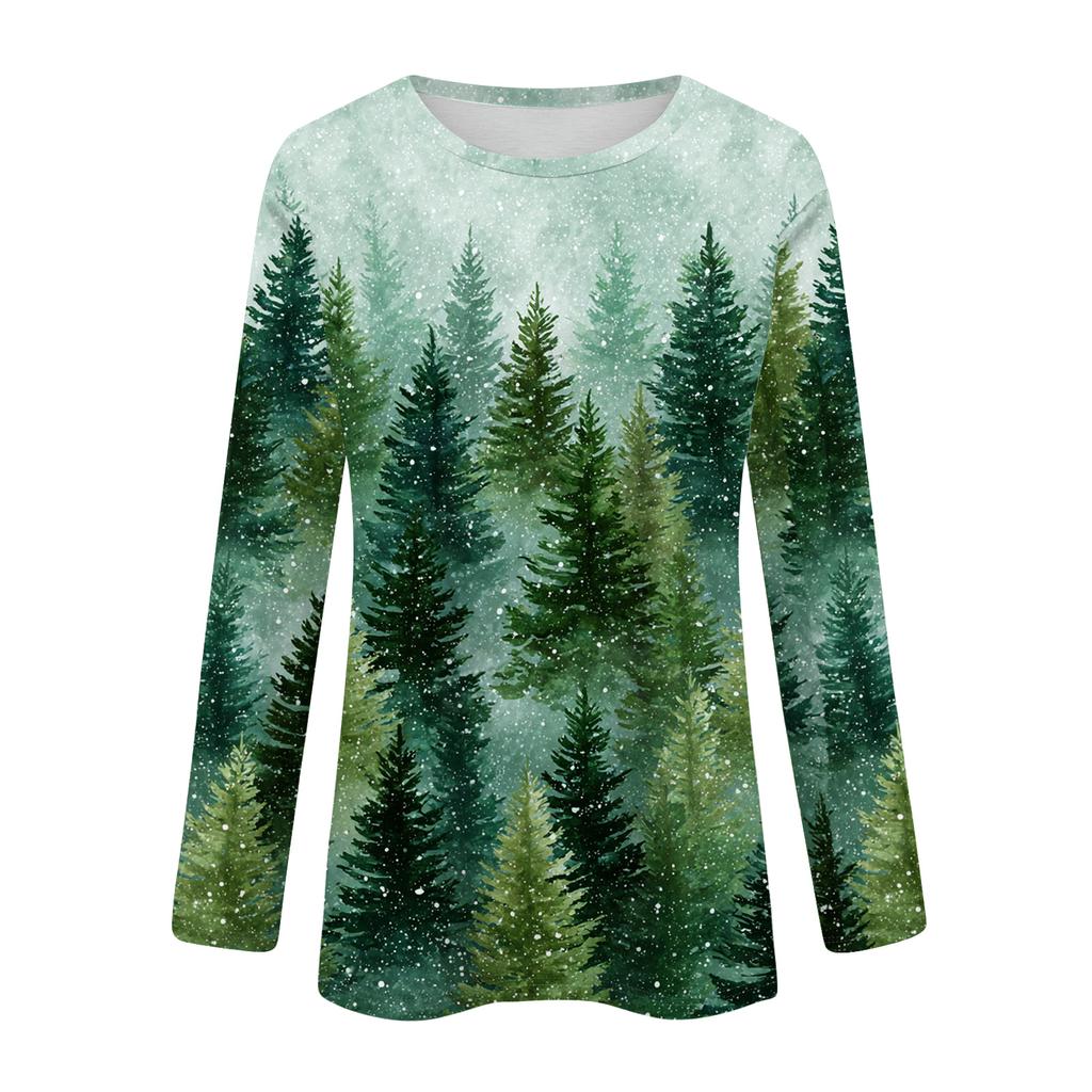 Рубашки с длинным рукавом для женщин, милые футболки с графическим принтом, блузки, повседневные базовые топы больших размеров, пуловеры