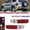 Для Mitsubishi Pajero Montero V73 V75 V77 2003-2007 Автомобильный Задний Бампер Свет Сигнал Поворотника Предупреждение Отражатель Лампа Красный Плафон С Лампочками