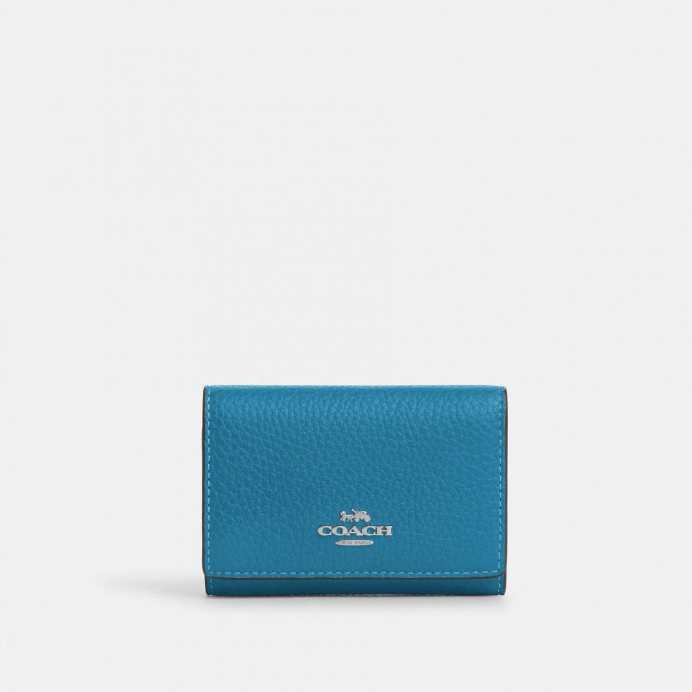 Coach Микро-кошелек Серебряный Деним
