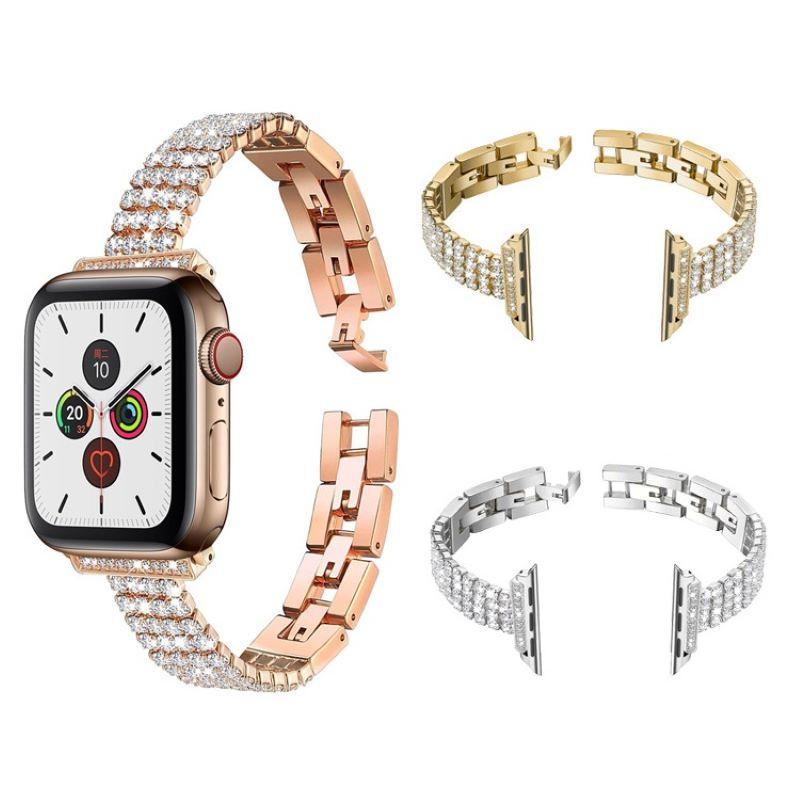 Full Diamond Smartwatch Strap for Apple watch Band 42 46 49 45 44 38 40mm Jewelry Metal Watch Bracelet for iWatch S10 9 8 7 6 5