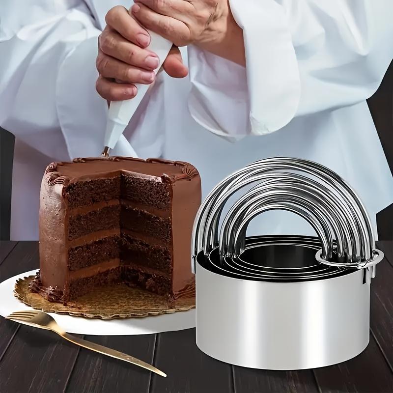 Набор из 5 круглых вырубок для печенья из нержавеющей стали с эргономичной ручкой - Прочные инструменты для выпечки для идеально сформированной выпечки, печенья и теста