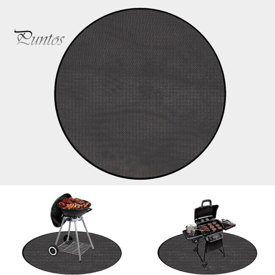 Огнестойкий коврик для кемпинга, круглый коврик для гриля, маслостойкий, водостойкий, многоразовый, дровяной коврик для гриля