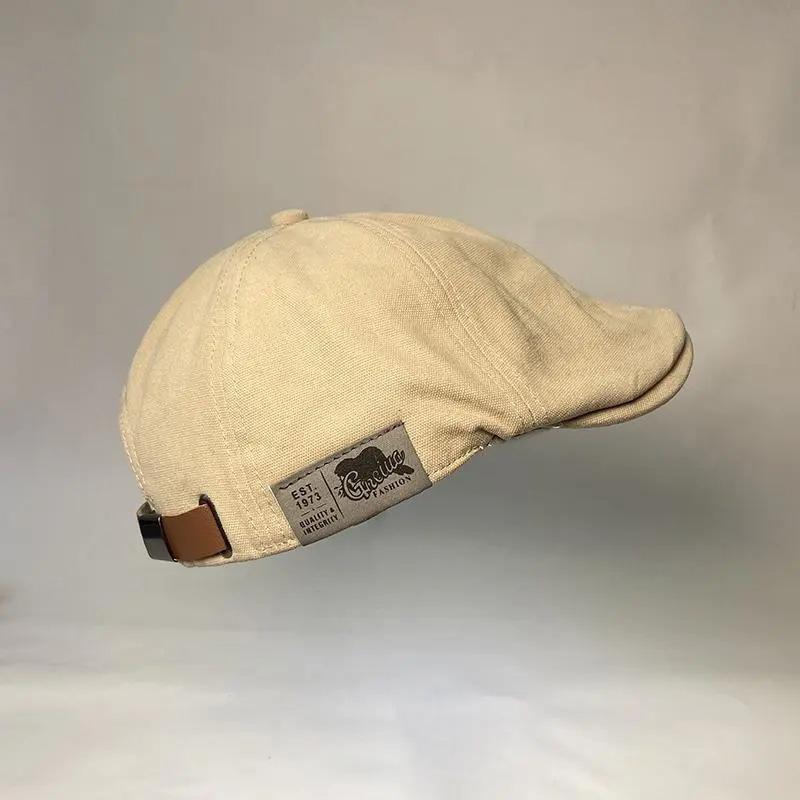 Original Retro Earth Cool Japanese Washed Adjustable Forward Hat Reverse Beret British Tide Brand Male Painter Hat