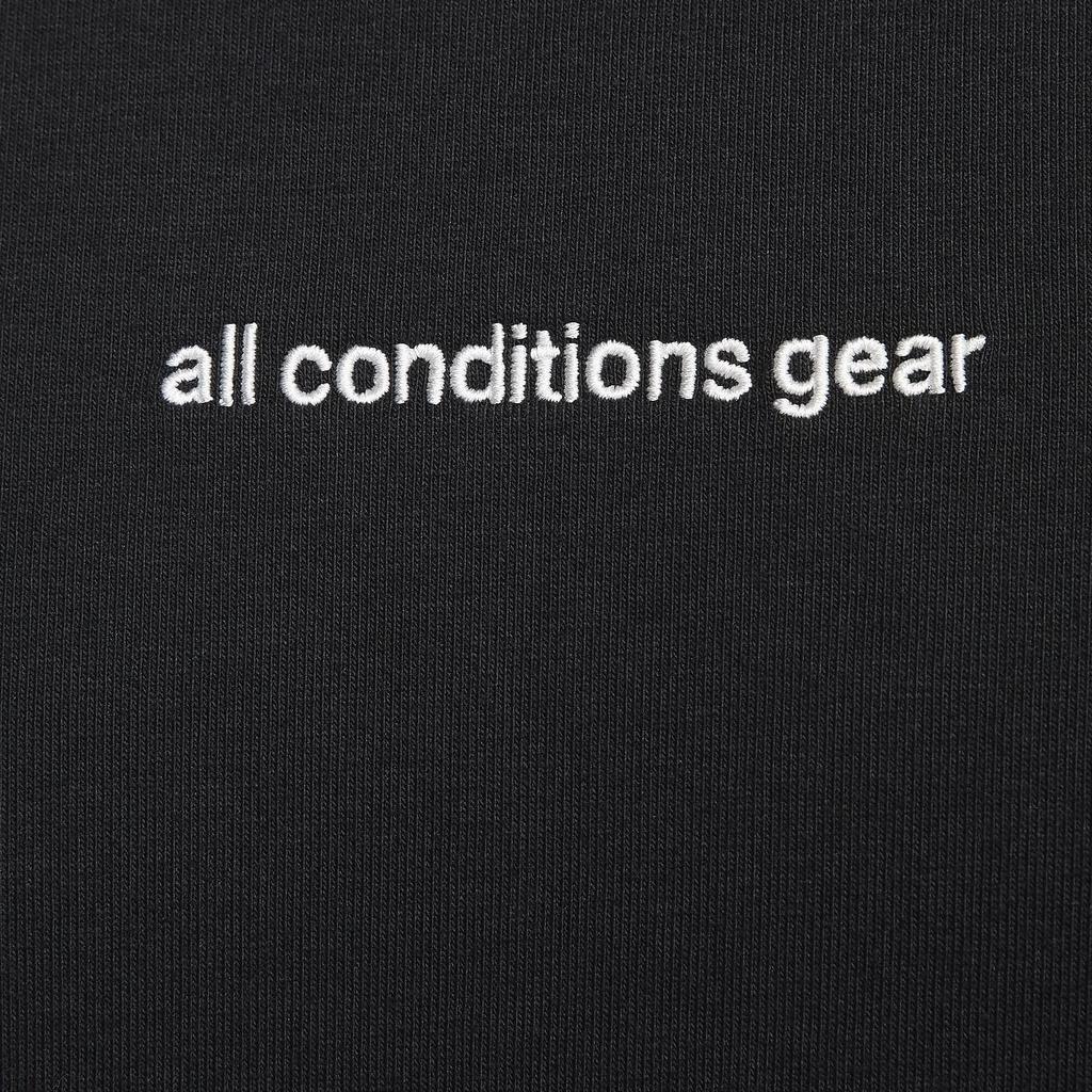 Nike Однотонный свитер с коротким рукавом и буквенным принтом, мужские топы, черный цвет FJ2138-010