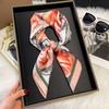 New Luxury Print 70*70cm Silk Square Scarf Women Soft Satin Hairband Neckerchief Tie Female Headband Foulard Bag Ribbon Gift