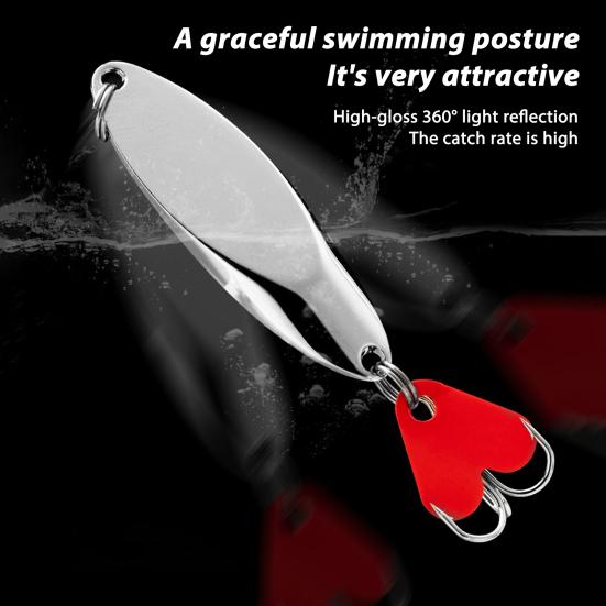 5 шт. Рыболовные блесны Рыболовные приманки Компактные Портативные Кастинговые Блесны Тройные Крючки Джиги Жесткие Металлические Вращающиеся Блесны для Пресной и Морской Воды