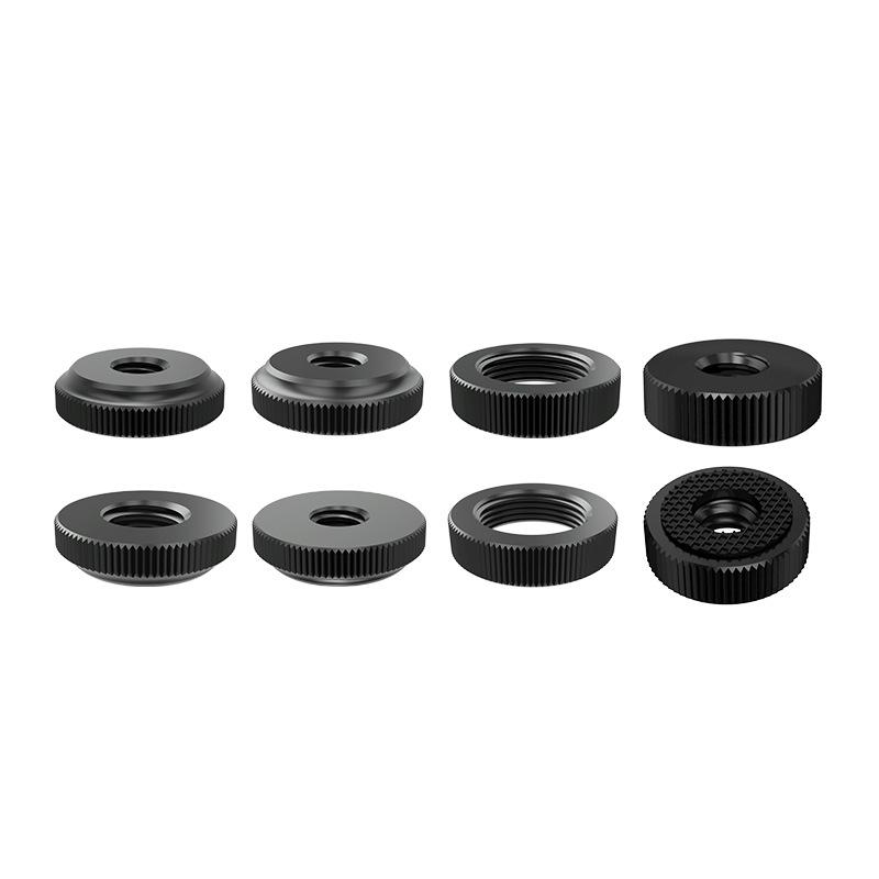 Набор аксессуаров для камеры: Винт 1/4", гайка 3/8", микрофон 5/8", ручка для крепления на горячий башмак, палка для селфи, головка штатива