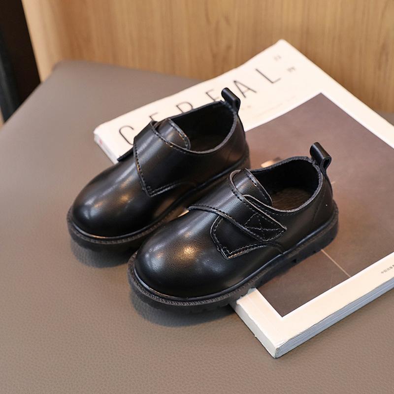 Children's leather shoes, new spring models, boys' leather shoes, performance shoes, British fashion, everyday girls' single shoes