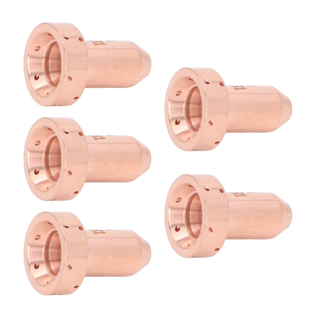 5Pcs Plasma Cutting Torch Nozzle Tip Thickened Brass Plasma Cutter Nozzle Tip for SL60 SL100