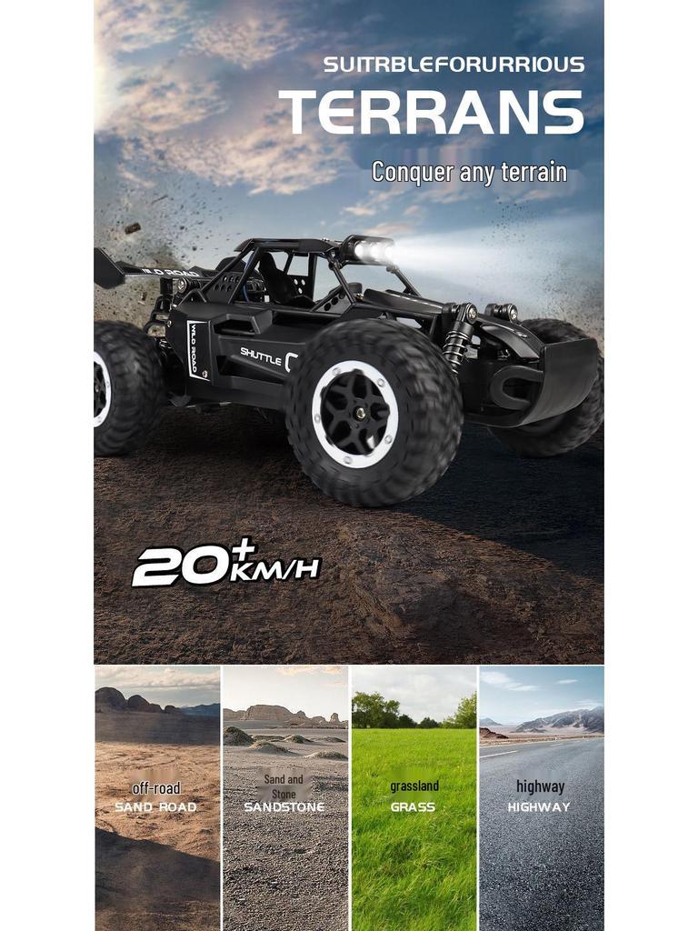 1:20 Сплав Внедорожный Радиоуправляемый Автомобиль: Бигфут-альпинист с пультом 2.4G, подсветкой и возможностями дрифта.