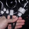 Женский двойной USB-порт автомобильный быстрое зарядное устройство Bling кабель для зарядки автомобиля