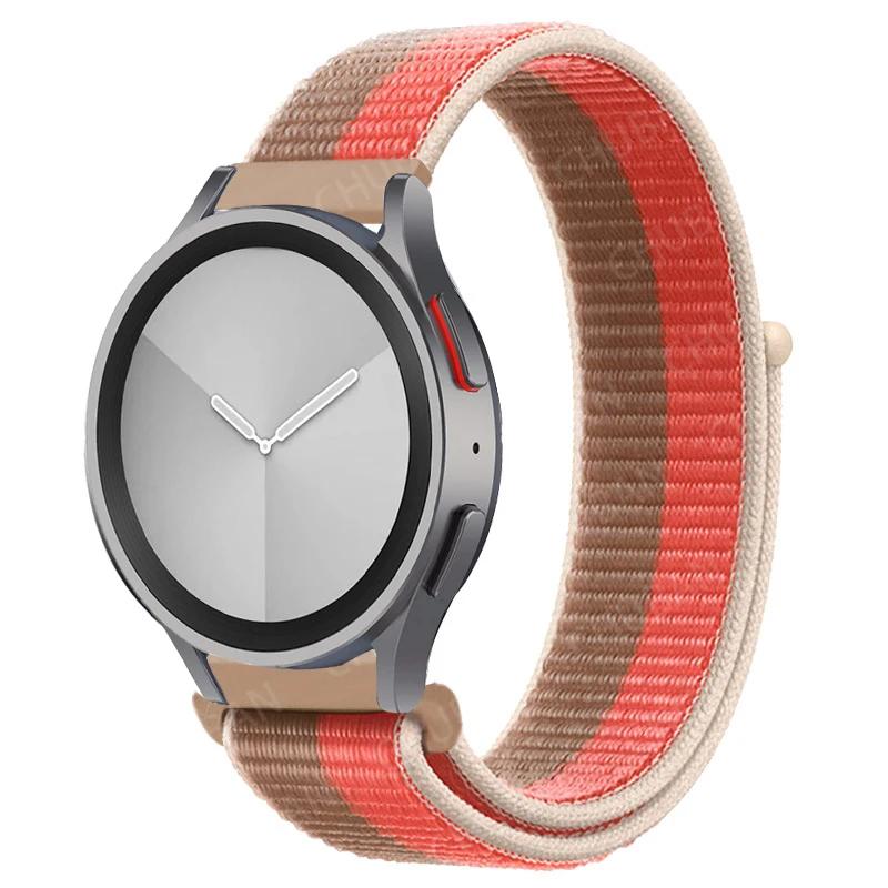 Nylon Loop Band For Samsung Galaxy Watch 6/5/pro/4/Classic/active 2 43-47-44mm 20mm/22mm Sport Bracelet Huawei Gt 4/2/e/3 Strap