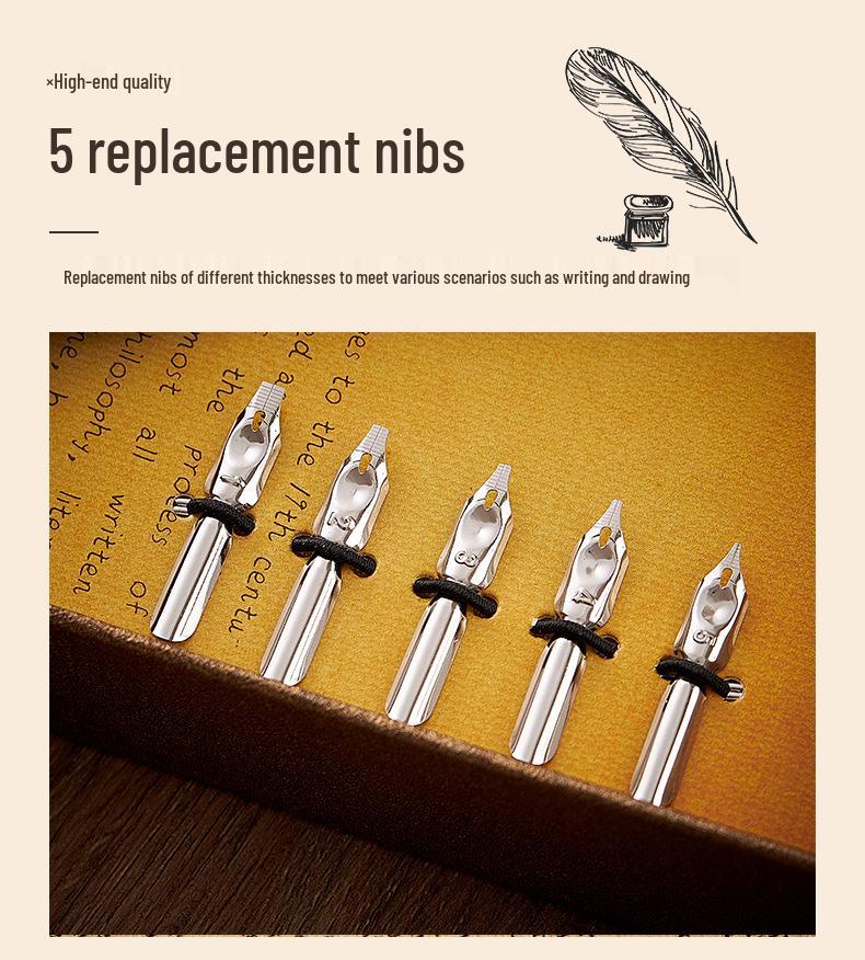 Ретро Европейский набор перьевых ручек с перьями, в механическом панк-стиле и с печатью из сургуча - Идеальный подарок на день рождения