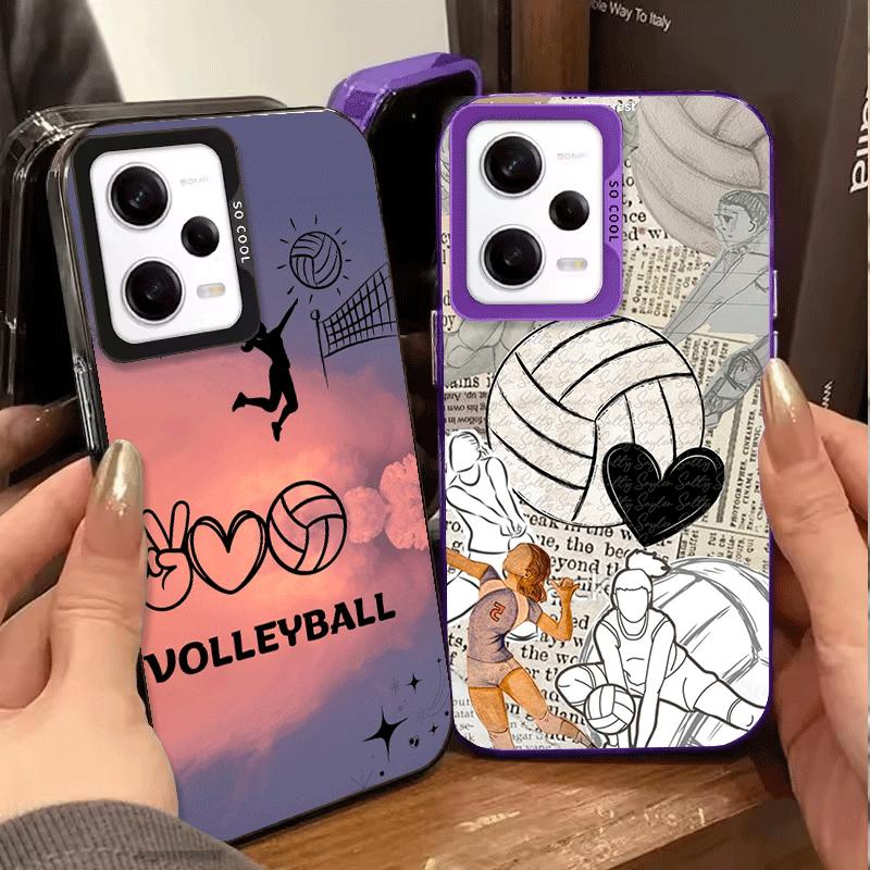 Volleyball Sport Soft Phone Case for Xiaomi Redmi Note 13 14 15 Pro Plus 12S 12 11S 11 11T 10S 10 Shockproof Cover Back Shell