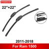 Car Wiper for Ram 1500 2011-2018 22" + 22" Front Rear Wiper Blades Brushes Cutter Accessories 2011 2012 2013 2014 2015 2016 2017 2018