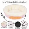 Soft Plush Warm Heated Pet Bed Adjustable Temperature Cat Sleeping Nest  for Dogs Cats