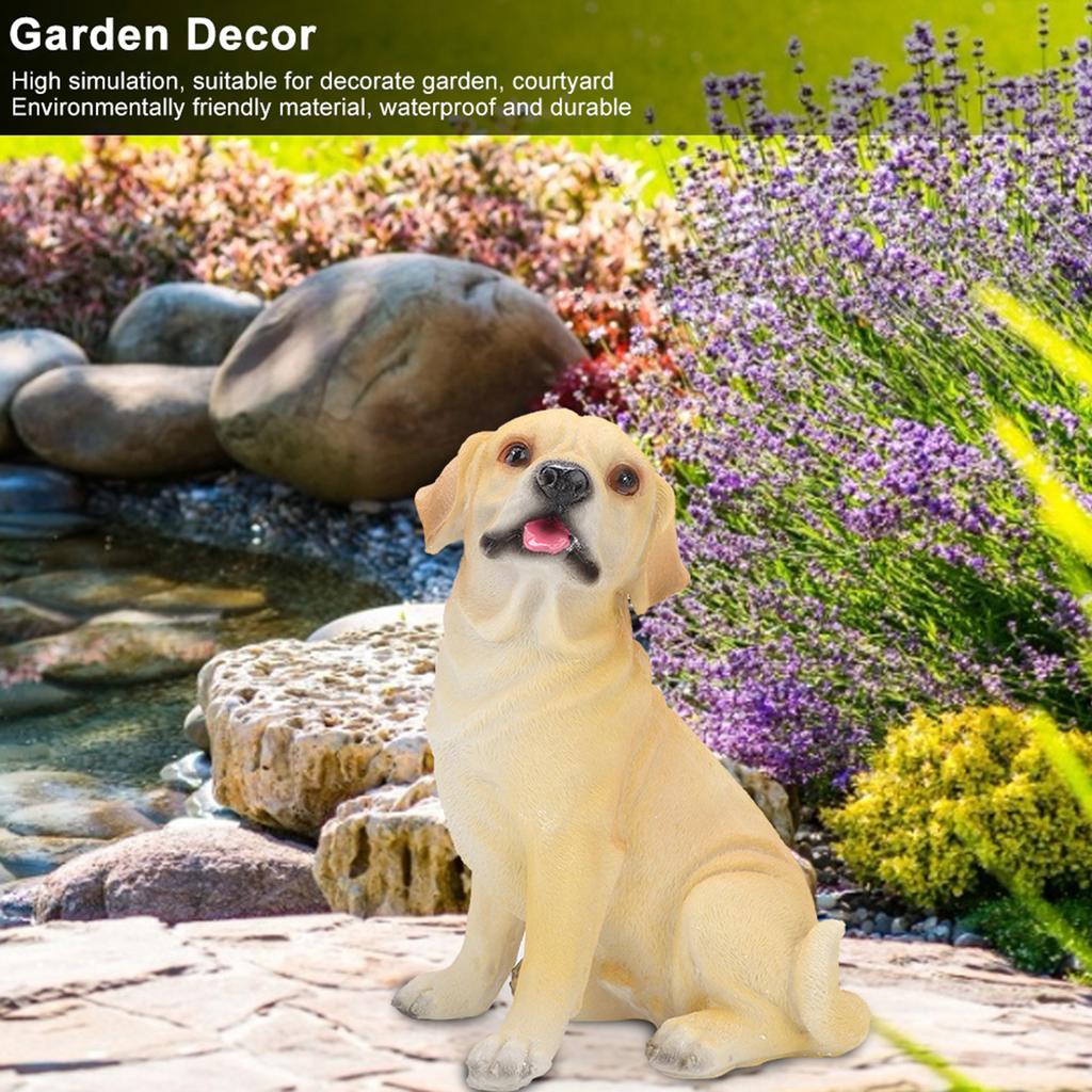 Landscape Lawn Garden Courtyard Resin High Simulation Dog Decoration Animal Puppy Ornament