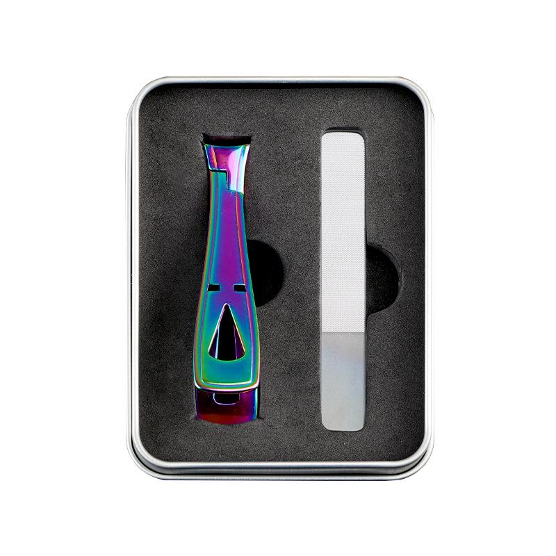 Набор кусачек для ногтей из нержавеющей стали с защитой от брызг и подарочным инструментом