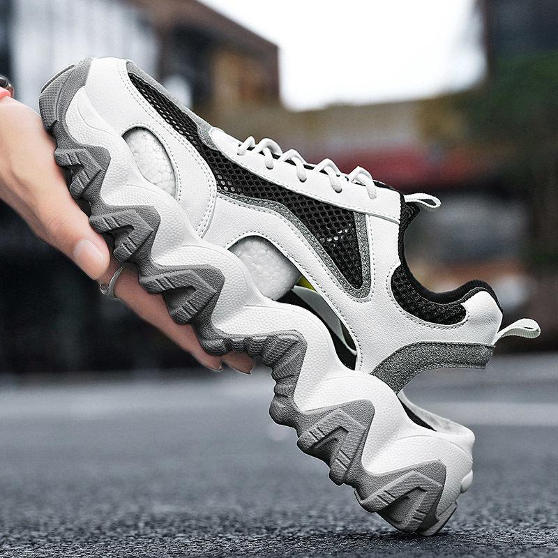 Мужская сетчатая обувь, летние спортивные сандалии, мужские модные сандалии на платформе, тапочки, мужские сандалии, дышащая пляжная походная обувь