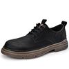 Мужская повседневная обувь из натуральной кожи, классические туфли-оксфорды на шнуровке, элегантные офисные туфли для мужчин, удобная деловая обувь