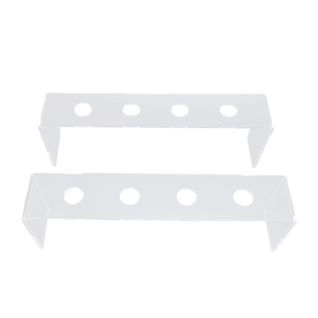 2Pcs Wine Bottle Stopper Display Acrylic Transparent 4 Slots Integrated Wine Stopper Holder for Countertop Bar Displays