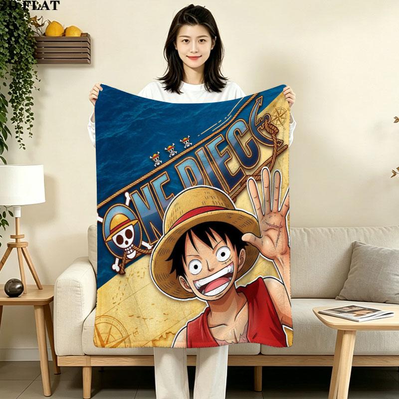 1PC One Piece Patterned Flannel Blanket Suitable For All Seasons For Home Decor Warmth And Comfort Gifts Holiday Present