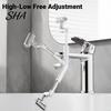 Heavy Duty Brass Faucet Extension Sink Swivel Extender, Built-in Filtration System And Four Gear Water Outlet, 1040 High Pressure Aerator Degree