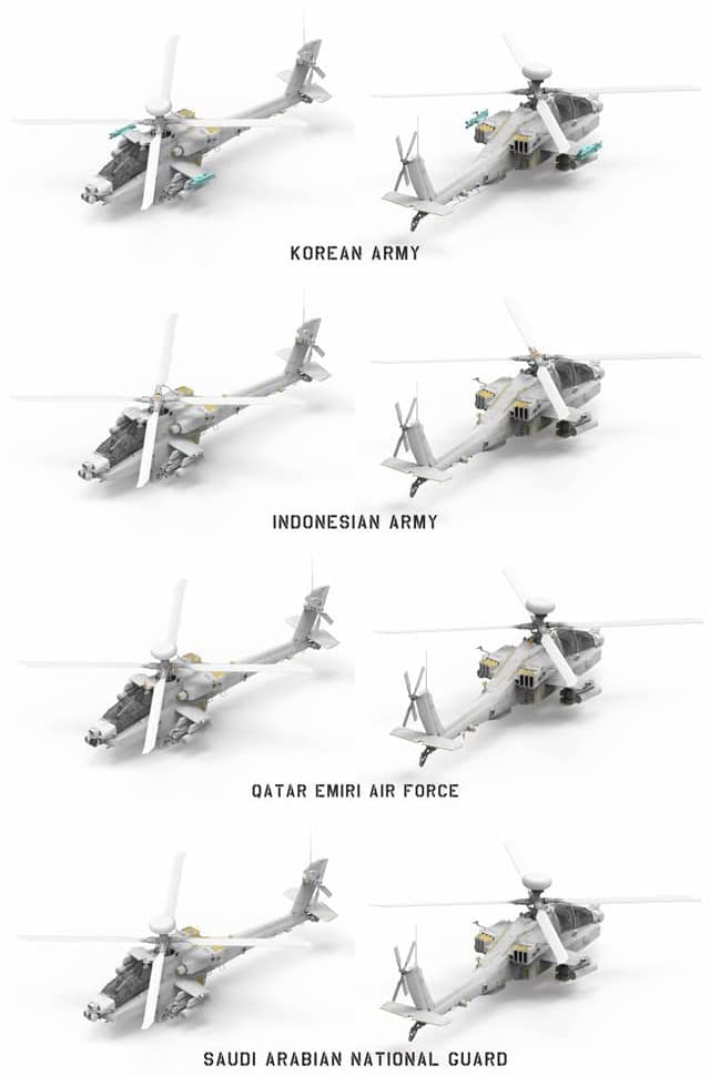 Takom Scale South Korean Army E Attack Helicopter Limited Edition Plastic Model Kit TKO2603 1/35 AH-64E World's