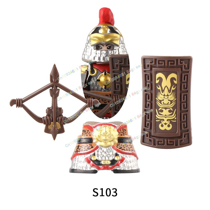 Фигурки Средневековья Рыцари Боевой конь Тяжелая кавалерия Воины Боевой конь Строительные блоки Кирпичики Игрушки Для детей подарок