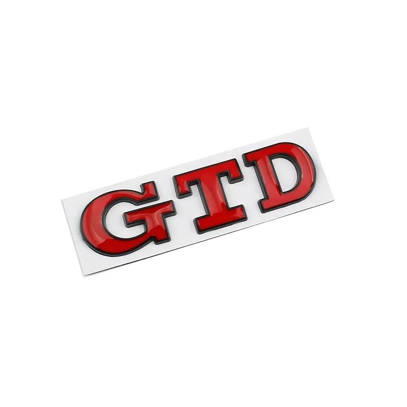 BOM1 2025 Hot Car 3D Metal GTD Badge Body Front Grill Trunk Emblem Sticker For Volkswagen VW Golf 3 4 5 6 7 7.5 MK4 MK5 MK6 MK7 GTD C VA8 vngk1