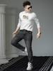 European Style 2025 New Long-Sleeve T-Shirt for Men, Autumn Trendy Brand Printed Rhinestone Base Shirt, Men's Top with Round Neck