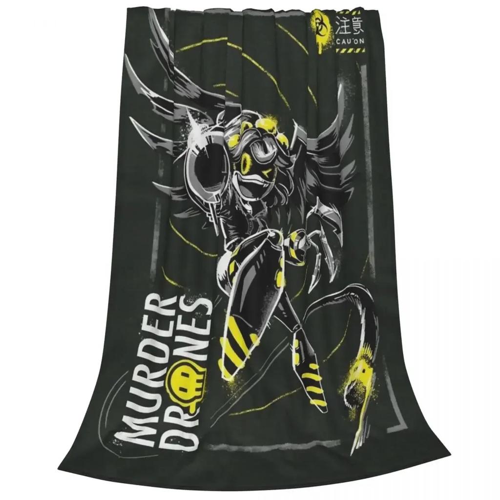 Одеяла Murder Drones V, Uzi Doorman Horror, фланелевые пледы, летние персонализированные мягкие теплые покрывала для кондиционирования воздуха