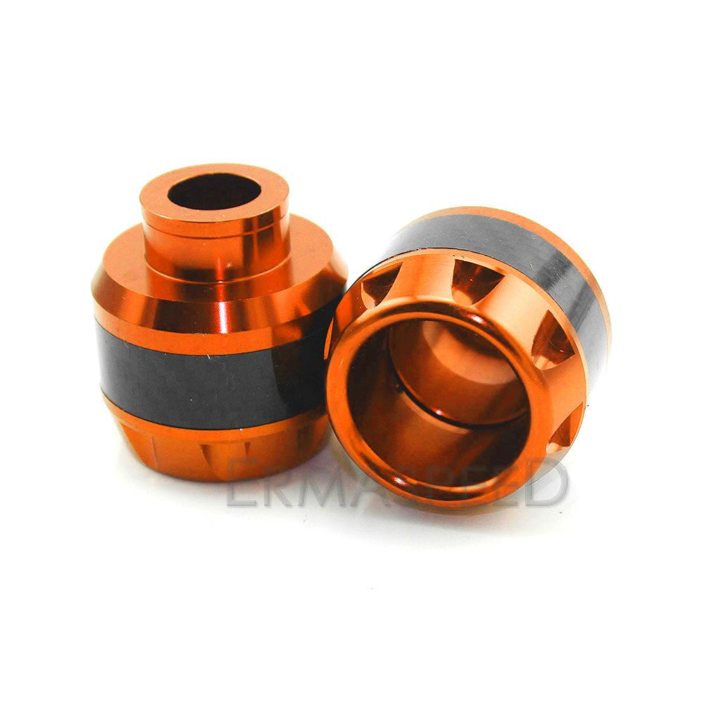 Пара универсальных передних вилок мотоцикла, рама, ползунки, защита от столкновений с ЧПУ, алюминиевый мотоцикл, защита от падения