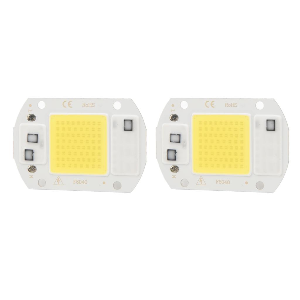 2 шт. светодиодный COB чип высокой мощности бездрайверный интегрированный SMD ламповые бусины свет эффективный флип COB ламповая бусина холодный свет 20 Вт